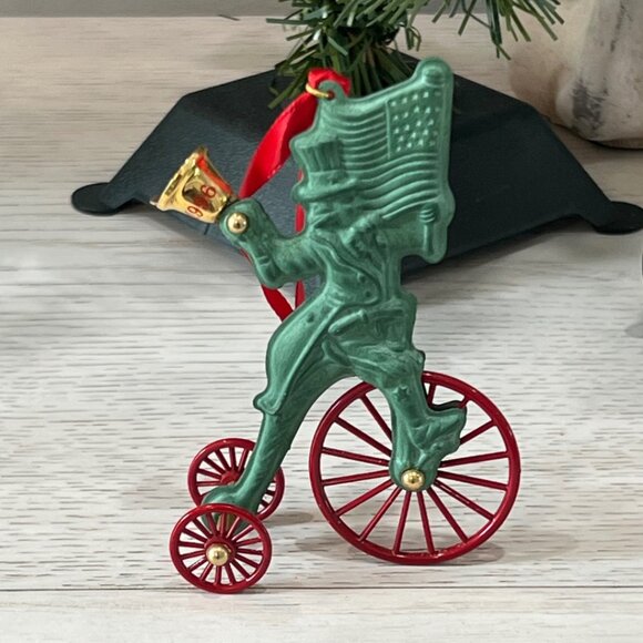 Hallmark Vintage Bundle Wonderful Santacycle Horse Tricycle 1988 Uncle Sam 1996 - Picture 11 of 14